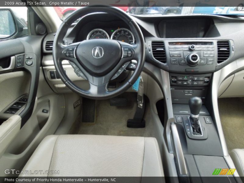Grigio Metallic / Taupe 2009 Acura TSX Sedan