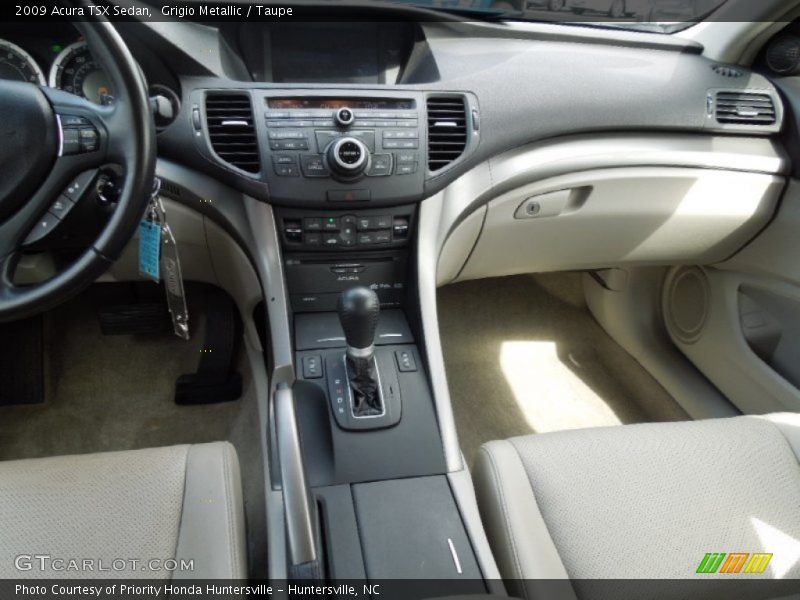 Grigio Metallic / Taupe 2009 Acura TSX Sedan