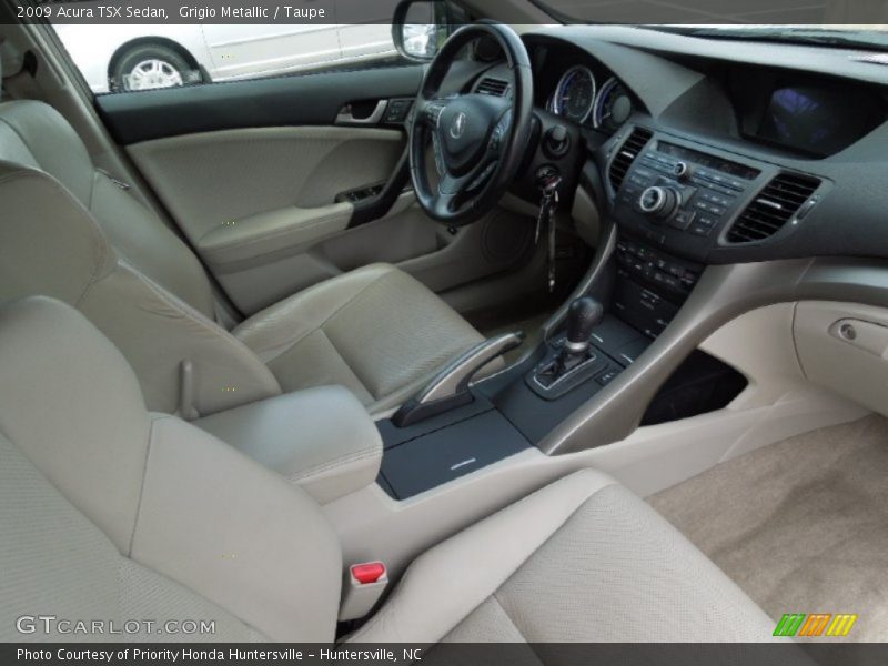 Grigio Metallic / Taupe 2009 Acura TSX Sedan