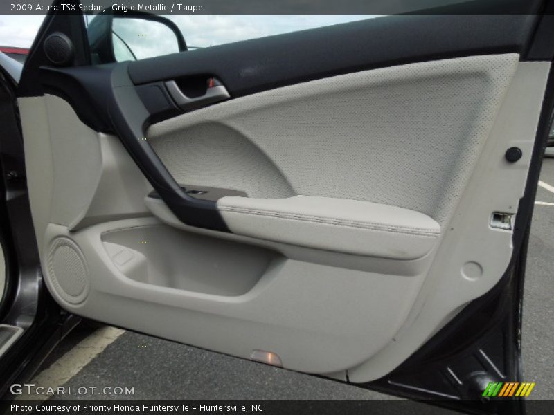 Grigio Metallic / Taupe 2009 Acura TSX Sedan