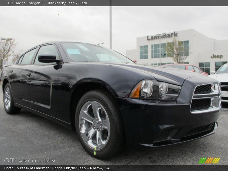Blackberry Pearl / Black 2012 Dodge Charger SE