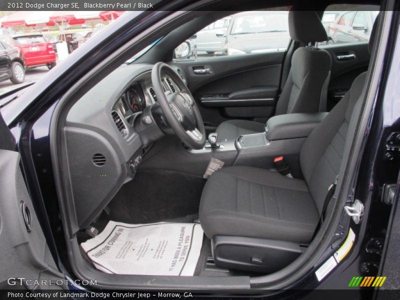 Blackberry Pearl / Black 2012 Dodge Charger SE