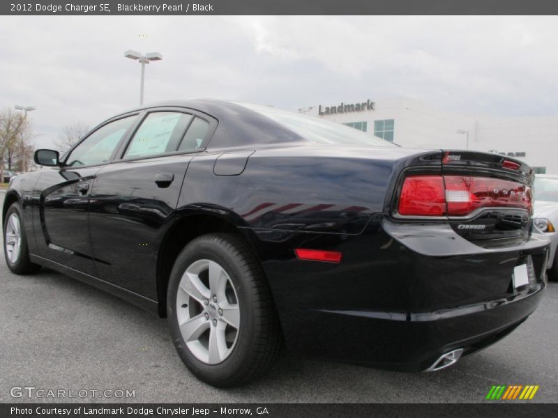 Blackberry Pearl / Black 2012 Dodge Charger SE
