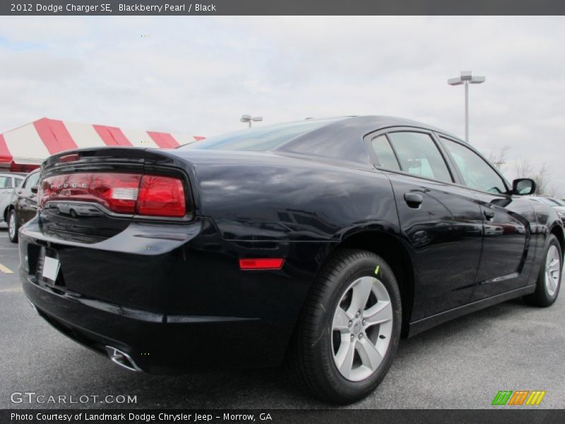 Blackberry Pearl / Black 2012 Dodge Charger SE