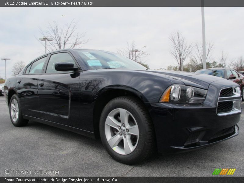 Blackberry Pearl / Black 2012 Dodge Charger SE