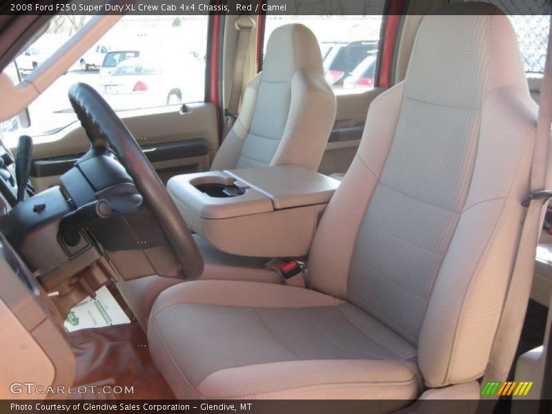 Red / Camel 2008 Ford F250 Super Duty XL Crew Cab 4x4 Chassis