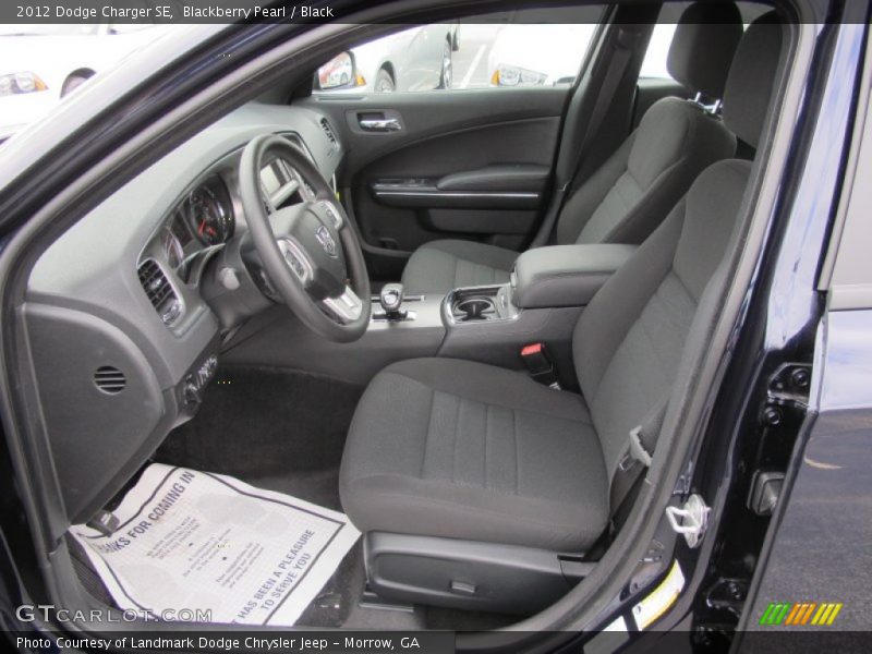 Blackberry Pearl / Black 2012 Dodge Charger SE