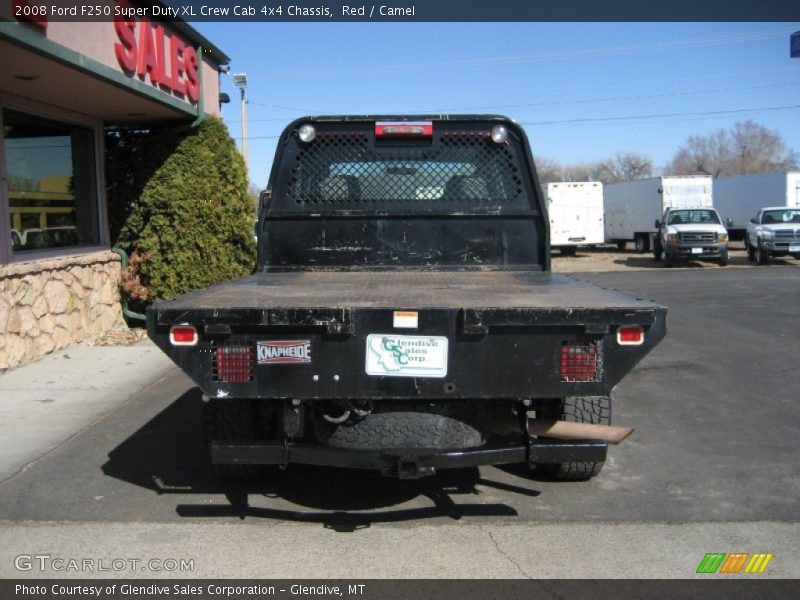 Red / Camel 2008 Ford F250 Super Duty XL Crew Cab 4x4 Chassis