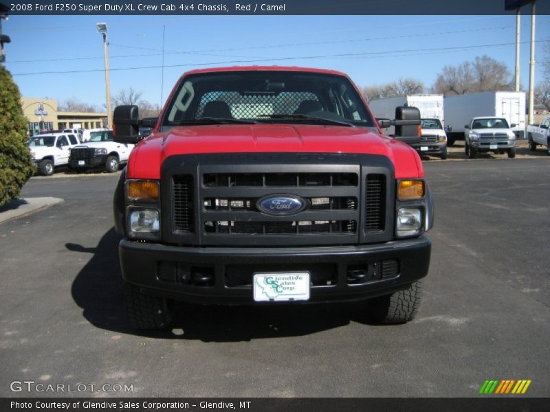 Red / Camel 2008 Ford F250 Super Duty XL Crew Cab 4x4 Chassis