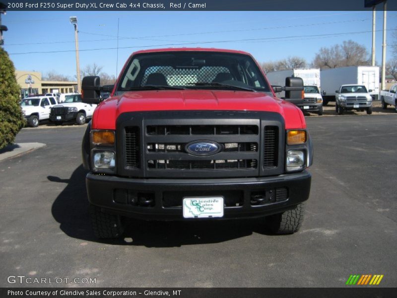 Red / Camel 2008 Ford F250 Super Duty XL Crew Cab 4x4 Chassis