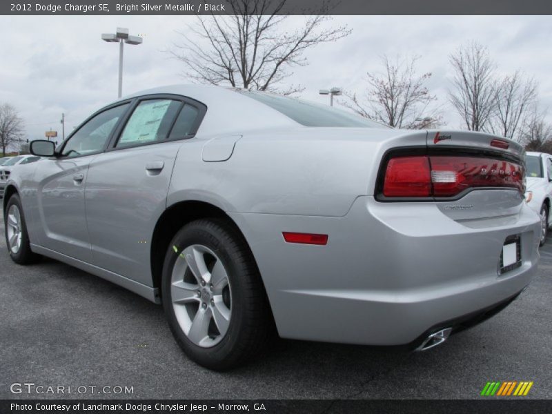 Bright Silver Metallic / Black 2012 Dodge Charger SE