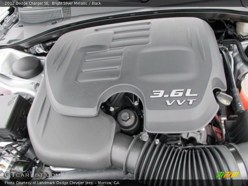 Bright Silver Metallic / Black 2012 Dodge Charger SE