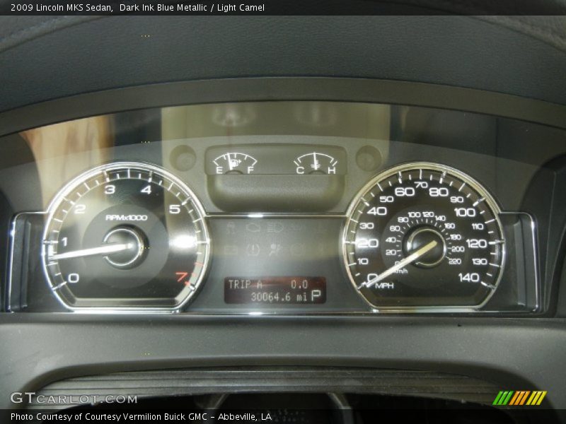 Dark Ink Blue Metallic / Light Camel 2009 Lincoln MKS Sedan