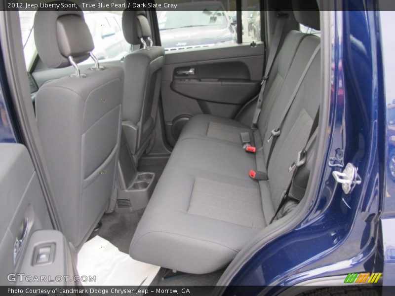 True Blue Pearl / Dark Slate Gray 2012 Jeep Liberty Sport