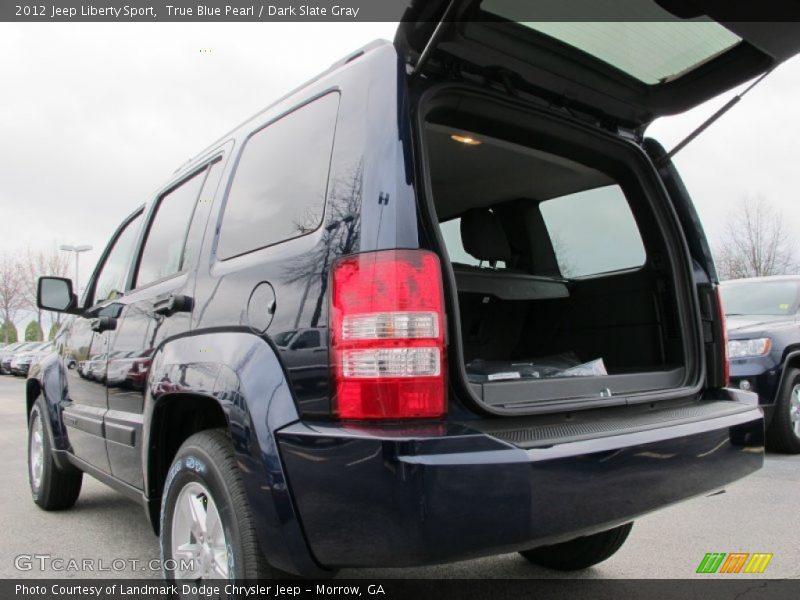 True Blue Pearl / Dark Slate Gray 2012 Jeep Liberty Sport