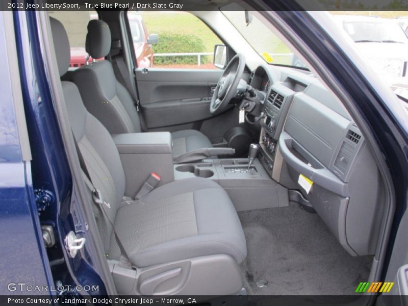 True Blue Pearl / Dark Slate Gray 2012 Jeep Liberty Sport
