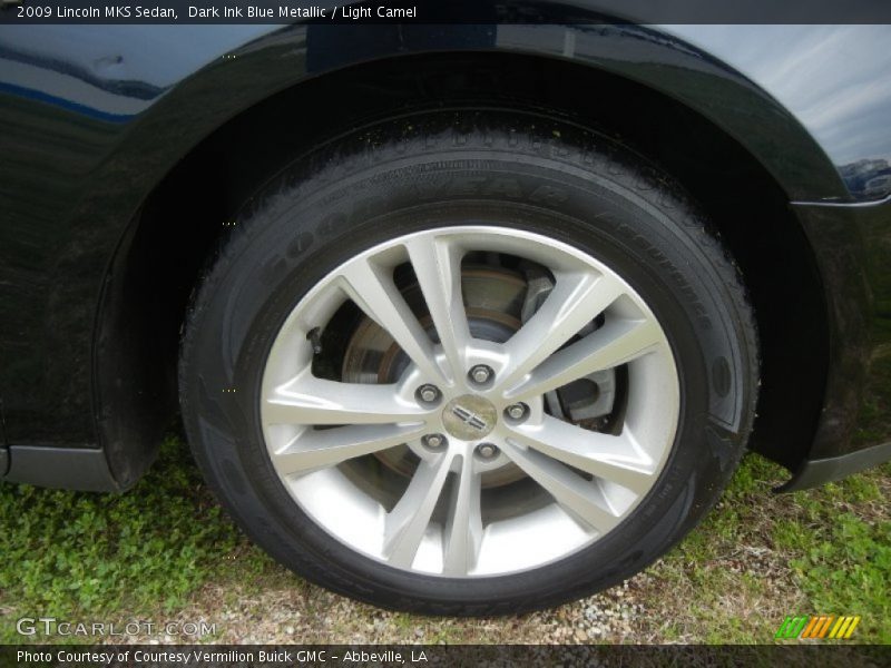 Dark Ink Blue Metallic / Light Camel 2009 Lincoln MKS Sedan