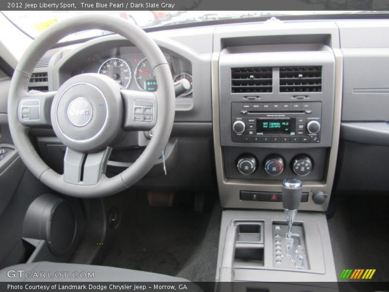 True Blue Pearl / Dark Slate Gray 2012 Jeep Liberty Sport
