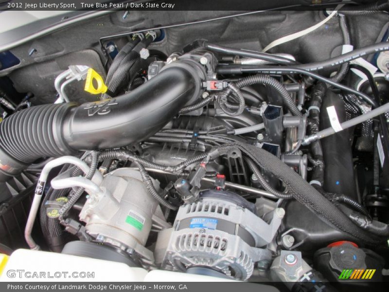 True Blue Pearl / Dark Slate Gray 2012 Jeep Liberty Sport