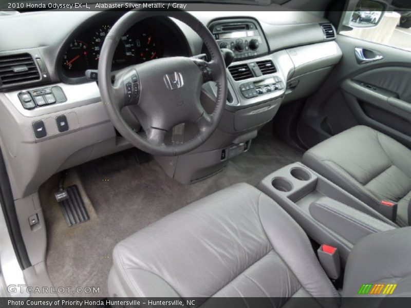 Alabaster Silver Metallic / Gray 2010 Honda Odyssey EX-L