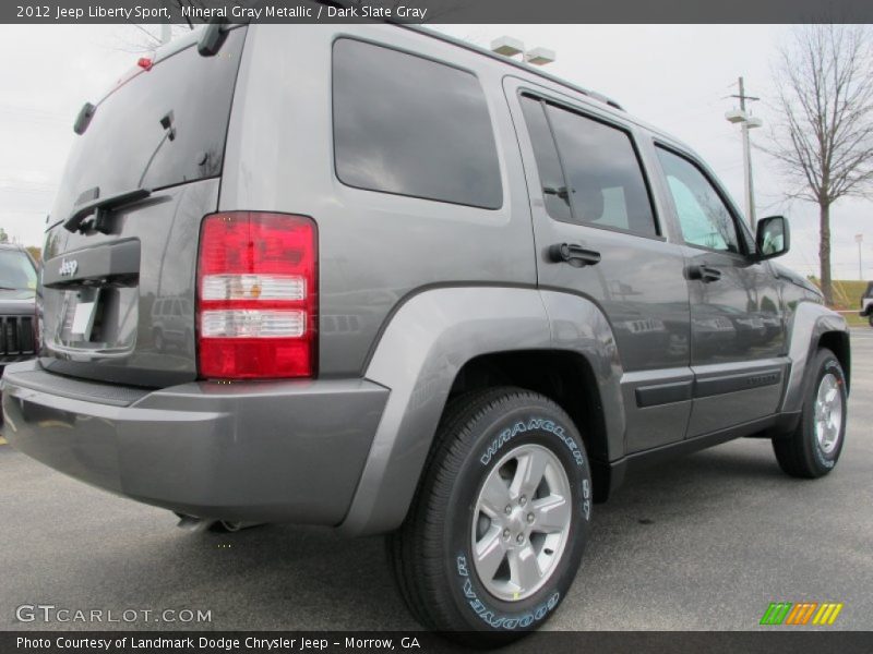 Mineral Gray Metallic / Dark Slate Gray 2012 Jeep Liberty Sport