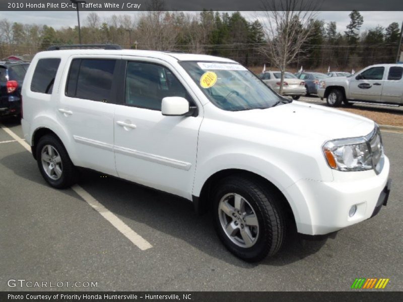 Taffeta White / Gray 2010 Honda Pilot EX-L