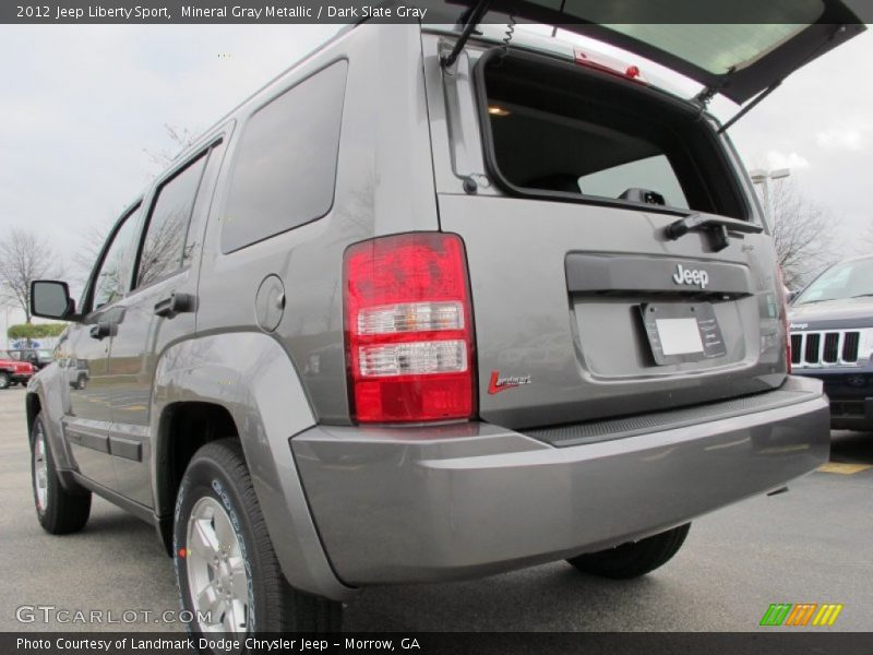 Mineral Gray Metallic / Dark Slate Gray 2012 Jeep Liberty Sport