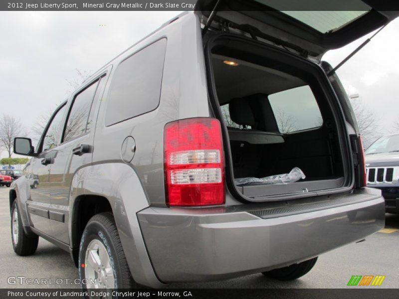 Mineral Gray Metallic / Dark Slate Gray 2012 Jeep Liberty Sport