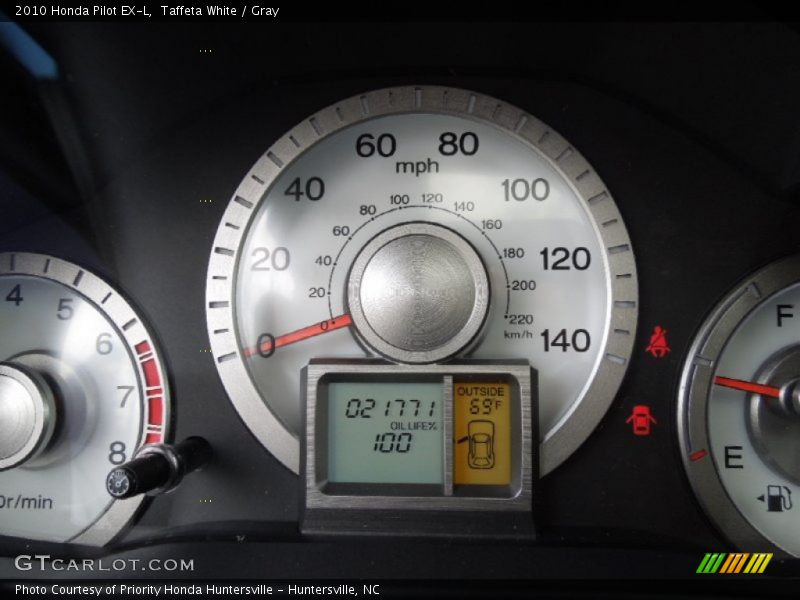 Taffeta White / Gray 2010 Honda Pilot EX-L