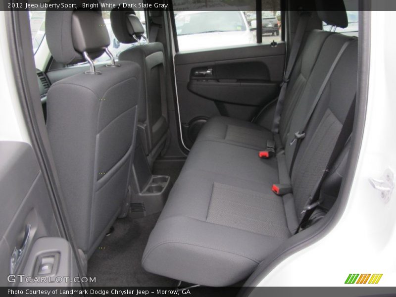 Bright White / Dark Slate Gray 2012 Jeep Liberty Sport