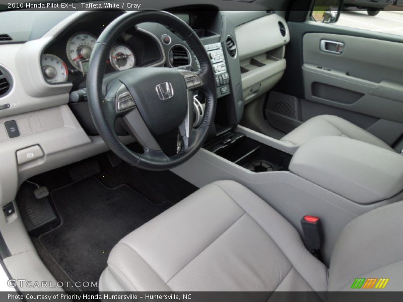 Taffeta White / Gray 2010 Honda Pilot EX-L