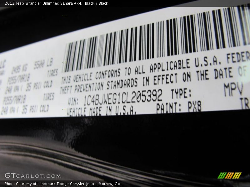 Black / Black 2012 Jeep Wrangler Unlimited Sahara 4x4