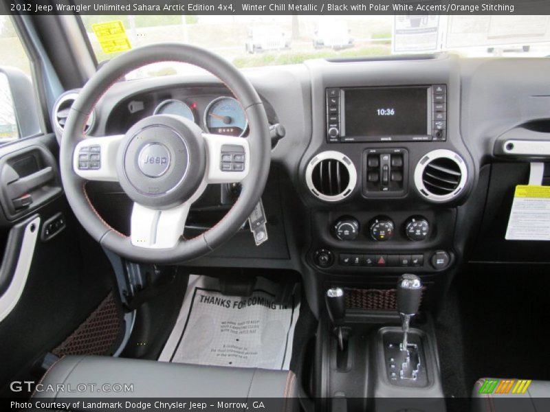 Dashboard of 2012 Wrangler Unlimited Sahara Arctic Edition 4x4