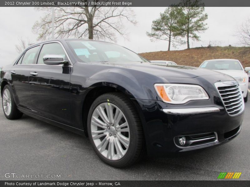 Blackberry Pearl / Black/Light Frost Beige 2012 Chrysler 300 Limited