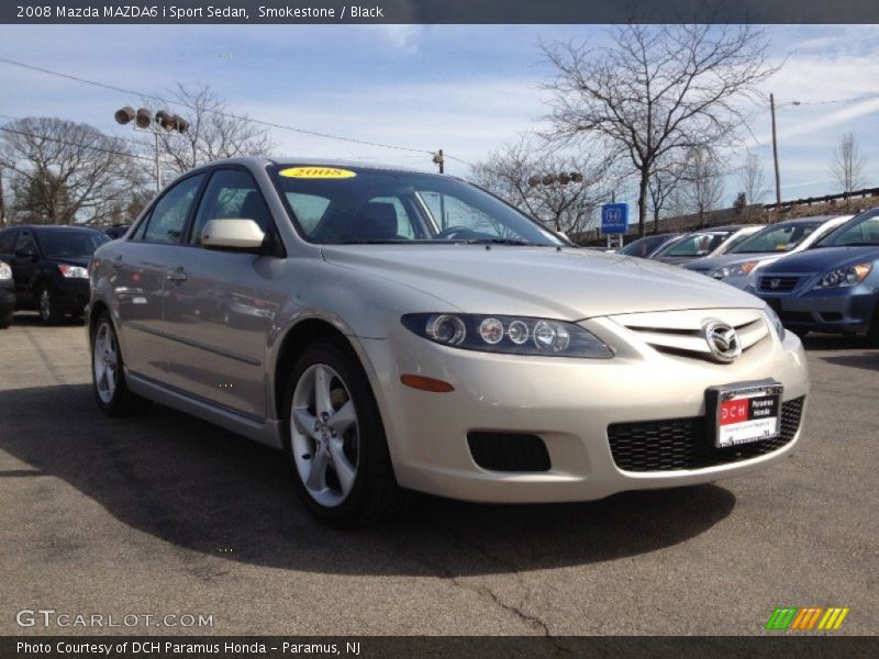 Smokestone / Black 2008 Mazda MAZDA6 i Sport Sedan