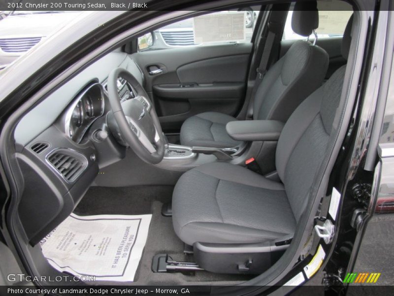 Black / Black 2012 Chrysler 200 Touring Sedan