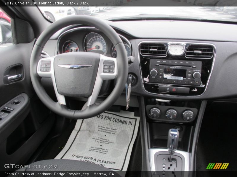 Black / Black 2012 Chrysler 200 Touring Sedan