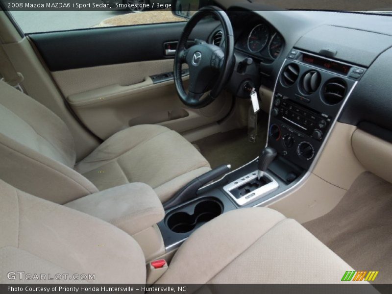 Smokestone / Beige 2008 Mazda MAZDA6 i Sport Sedan