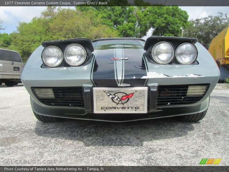 Custom Grey / Black 1977 Chevrolet Corvette Custom Coupe