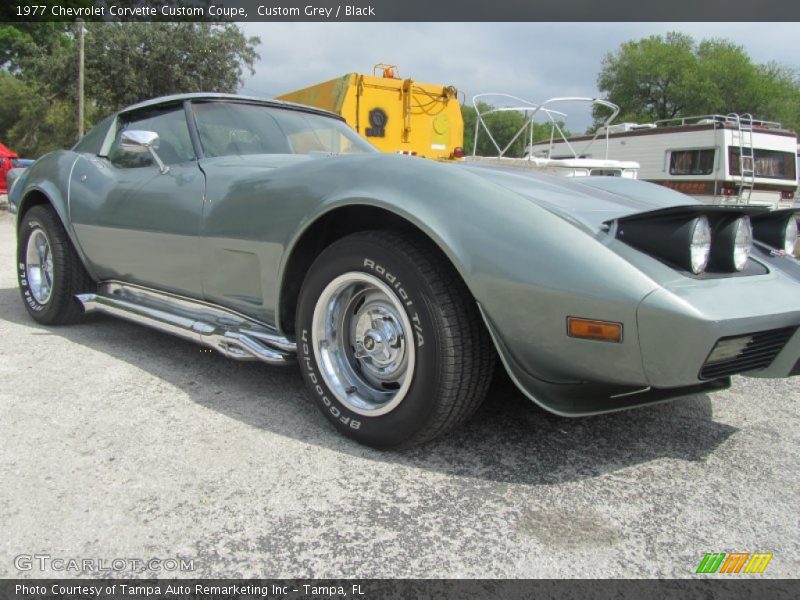 Custom Grey / Black 1977 Chevrolet Corvette Custom Coupe