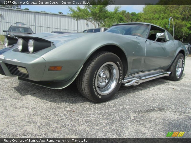Custom Grey / Black 1977 Chevrolet Corvette Custom Coupe