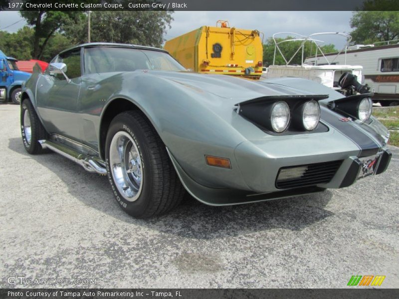 Custom Grey / Black 1977 Chevrolet Corvette Custom Coupe