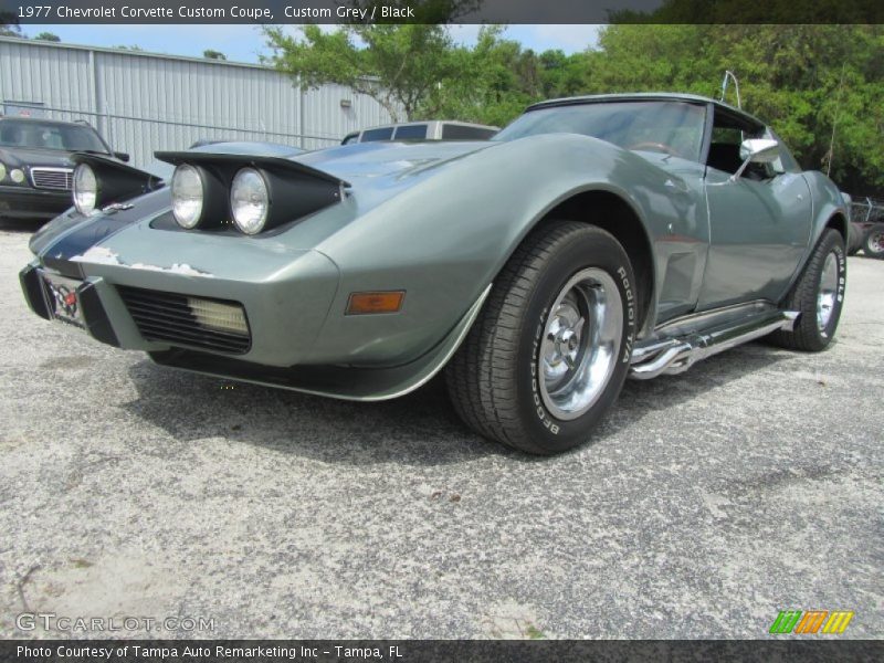Custom Grey / Black 1977 Chevrolet Corvette Custom Coupe