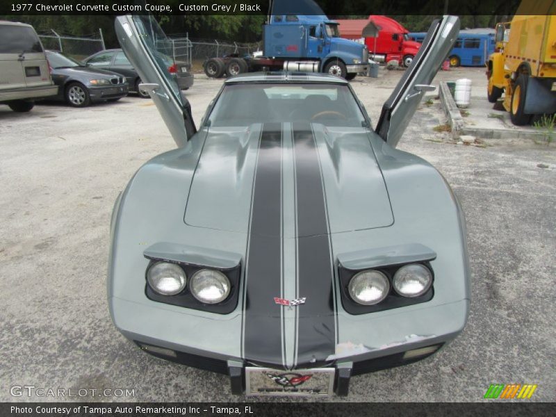 Custom Grey / Black 1977 Chevrolet Corvette Custom Coupe