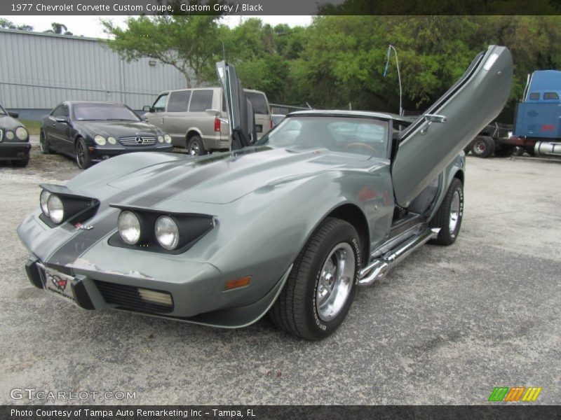 Custom Grey / Black 1977 Chevrolet Corvette Custom Coupe