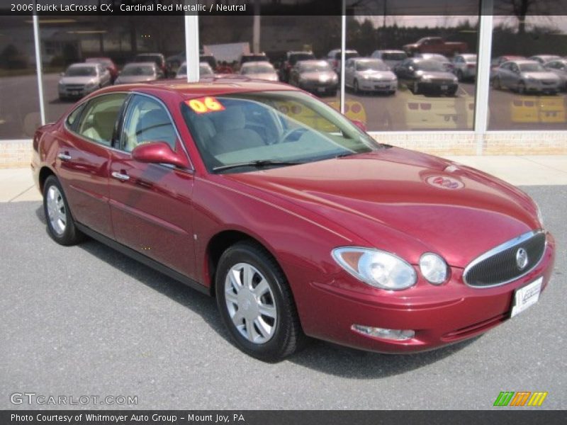 Cardinal Red Metallic / Neutral 2006 Buick LaCrosse CX