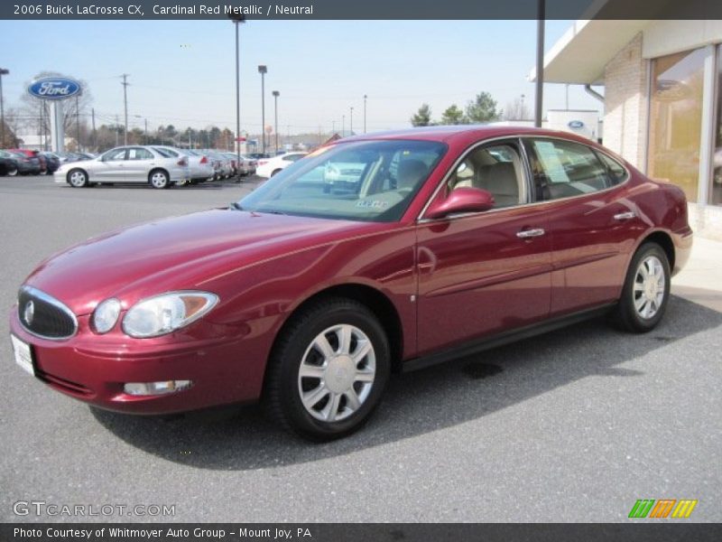 Cardinal Red Metallic / Neutral 2006 Buick LaCrosse CX