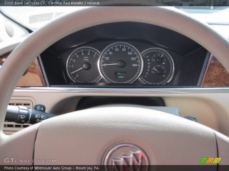 Cardinal Red Metallic / Neutral 2006 Buick LaCrosse CX