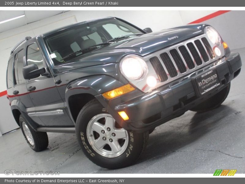 Deep Beryl Green Pearl / Khaki 2005 Jeep Liberty Limited 4x4