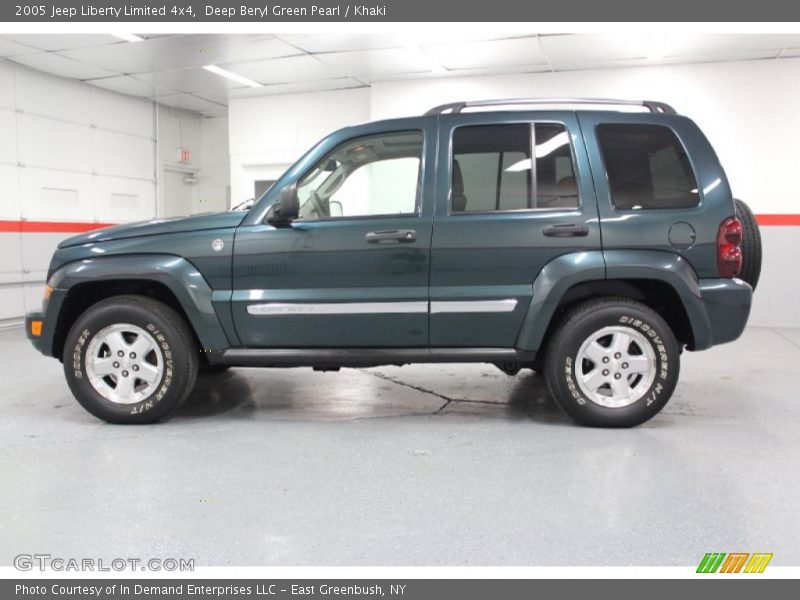 Deep Beryl Green Pearl / Khaki 2005 Jeep Liberty Limited 4x4